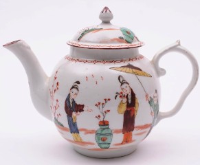 a champion's bristol porcelain teapot circa 1770-75 